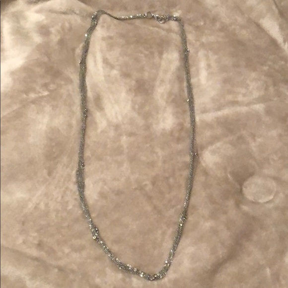 Long silver accent necklace - Picture 1 of 3